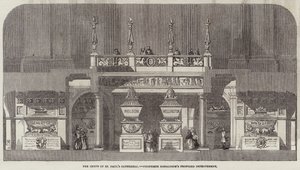 A Szent Pál-székesegyház kriptája, Donaldson professzor javasolt fejlesztése (metszet) alkotó: English School
