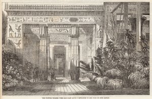 A Kristálypalota: Az egyiptomi udvar, Beni Hassan sírjának bejárata alkotó: English School