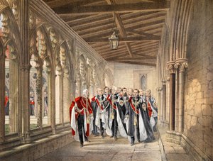 The Deans Cloister, Windsor, 1863. március 10., VII. Edward és a dán Alexandra házasságának emlékműve, pub. 1864 alkotó: English School