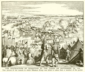 Szigetvár török pusztítása 1566. szeptember 7-én alkotó: English School