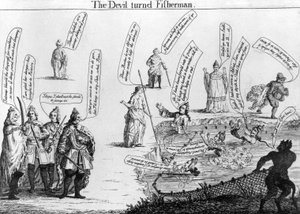 Az ördögből halász lett, 1757 körül alkotó: English School