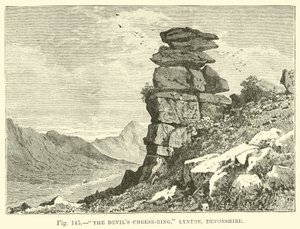 The Devils Cheese-Ring, Lynton, Devonshire alkotó: English School