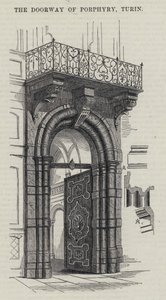 Porfír kapuja, Torinó (metszet) alkotó: English School