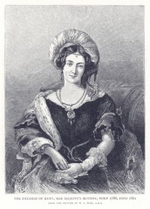 Kent hercegné, őfelsége anyja, született 1786-ban, meghalt 1861-ben alkotó: English School