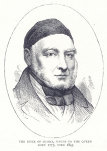 Sussex hercege, a királynő nagybátyja 1773-ban született, 1843-ban halt meg alkotó: English School
