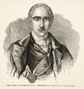 Mornington grófja, majd Wellesley márki, illusztráció a Cassells Illustrated History of India című könyvéből, James Grant, pub. 1879 alkotó: English School