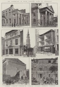 Földrengés Dél-Karolinában, Charleston romjai (metszet) alkotó: English School