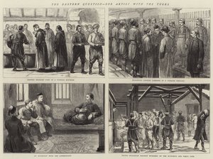 A keleti kérdés, a mi művészünk a törökökkel (metszet) alkotó: English School