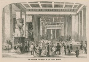 Az egyiptomi előszoba a British Múzeumban alkotó: English School