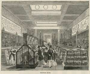 Az egyiptomi szoba a British Múzeumban alkotó: English School