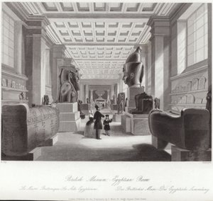 A British Museum egyiptomi szobája alkotó: English School