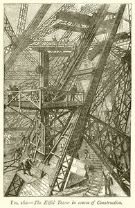 Az Eiffel-torony az építés során alkotó: English School