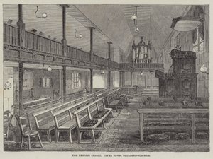 Az angol kápolna, Felsőváros, Boulogne-sur-Mer (metszet) alkotó: English School