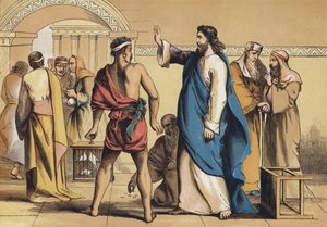 A kiűzetés a templomból alkotó: English School