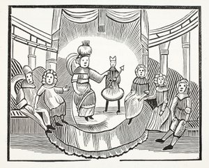 The Famous History of Tom Thumb, illusztráció a Chap-books of the Eightenth Century-ből, John Ashton, pub. 1882 alkotó: English School