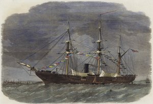 A szövetségi sloop of war Tuscarora Southampton Waterben