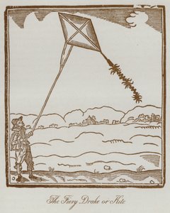 The Fiery Drake vagy Kite (litho) alkotó: English School