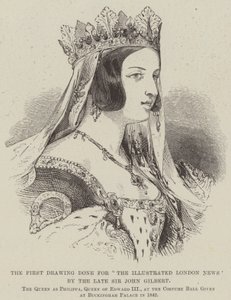 Az első rajz a néhai Sir John Gilbert "The Illustrated London News" számára (metszet) alkotó: English School