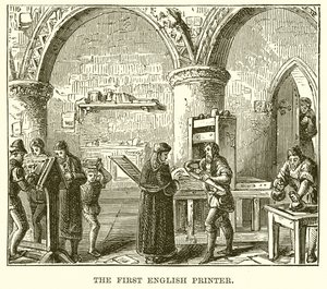 Az első angol nyomtató alkotó: English School
