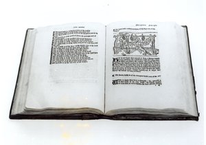 A róka és a szőlő, William Caxton (kb. 1422-91) Aesops Fables illusztrált fordításából, 1434 alkotó: English School