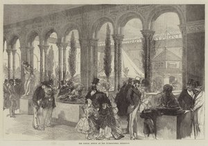 A francia melléklet a nemzetközi kiállításon (metszet) alkotó: English School
