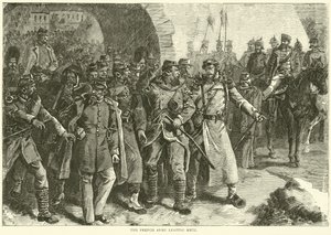 A francia hadsereg elhagyja Metz-et, 1870. október alkotó: English School