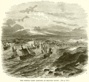 A francia flotta megérkezik Milford Havenbe alkotó: English School