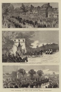 Louis Napóleon néhai herceg temetése (metszet) alkotó: English School