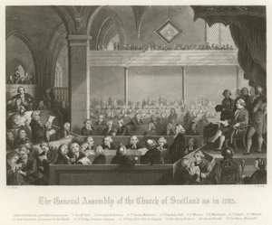 A skót egyház közgyűlése, 1783 alkotó: English School