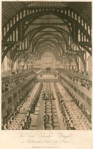 IV. György király koronázási bankettje a Westminster Hallban, 1821. július 17-én alkotó: English School