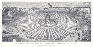 A Grand Coronation Fete a Parkers Piece-en, Cambridge, 1838. június 28 alkotó: English School
