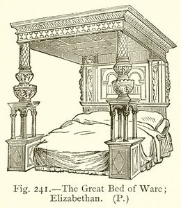The Great Bed of Ware; Erzsébet korabeli alkotó: English School