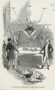 A Great Dutch Equilibrists Bottle Feat at Astleys, az illusztráció az illusztrált London Newsból, 1846 alkotó: English School