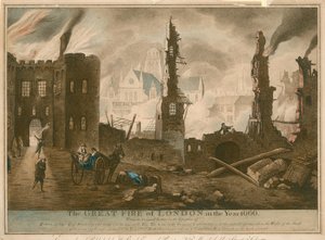 A londoni nagy tűzvész 1666-ban alkotó: English School