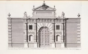 A Nagy Kapu a Burlington House-ban, Piccadilly, Colen Campbell Vitruvius Britannicus vagy A brit építész című művéből alkotó: English School