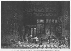 The Great Hall, Speke Hall, Lancashire (litho) alkotó: English School