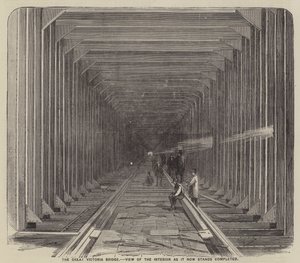 Die Große Victoria-Brücke, Ansicht des Inneren, wie sie jetzt fertiggestellt ist von English School