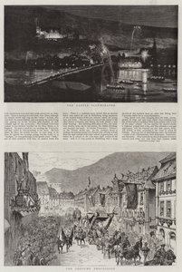 A heidelbergi ünnepségek (metszet) alkotó: English School