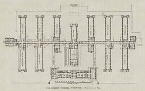 Herbert Kórház, Woolwich, Földszinti terv (metszet) alkotó: English School