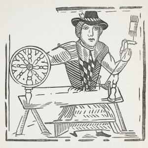 A Bethnal Green vak koldusának története, illusztráció John Ashton tizennyolcadik századi fejezetkönyveiből, pub. 1882
