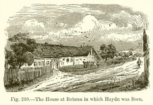 A Rohrau-i ház, amelyben Haydn született alkotó: English School