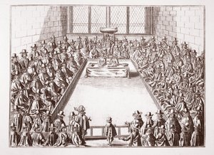 Az alsóház, egy 1648-as nyomtatványból alkotó: English School