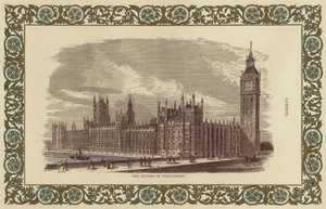 A londoni parlament háza (színes metszet) alkotó: English School