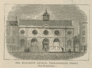 A hugenották Angliában: The Huguenot Church, Threadneedle Street alkotó: English School