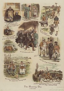 A vadászat napja (chromolitho) alkotó: English School