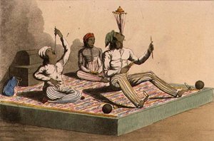 Az indiai zsonglőrök, 1813. október, az „Ackermann