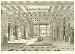 A Pompeji Pansas-ház belseje, felújítva