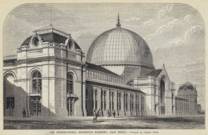 Nemzetközi Kiállítási épület, Keleti Front (metszet) alkotó: English School