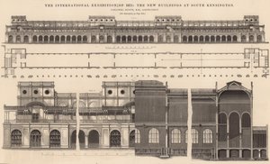 Az 1871-es nemzetközi kiállítás – az új épületek South Kensingtonban alkotó: English School