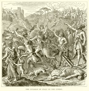 A Cimbri inváziója Olaszországban alkotó: English School